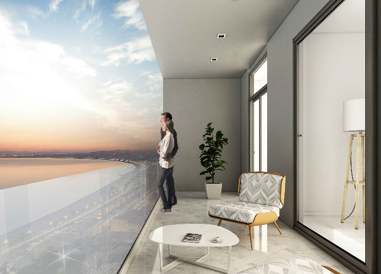 Enjoy The View Of The Lake And The Sun On The Balcony Of Your Home