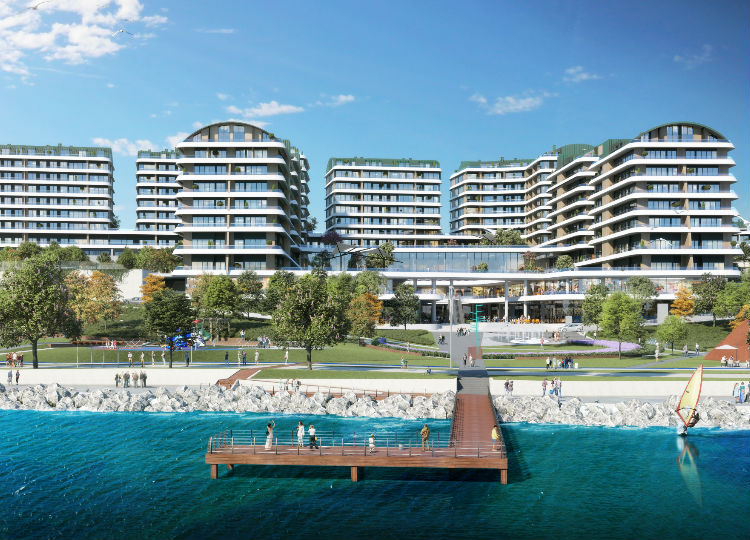 Apartments With Wide Balconies And Terraces Integrating With The Sea