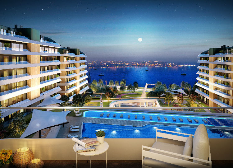 Apartments With Wide Balconies And Terraces Integrating With The Sea