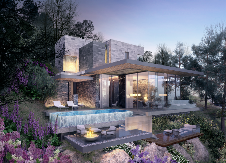 Villas; Integrate Nature, Respects The Environment, Modern Design