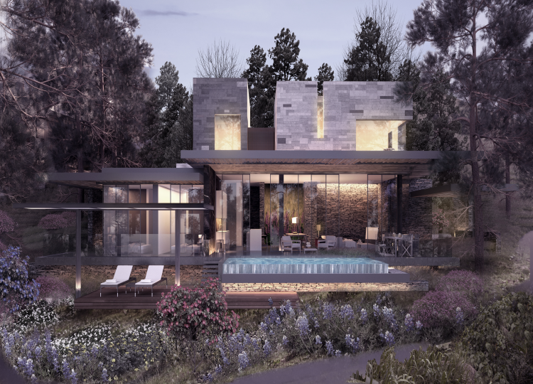 Villas; Integrate Nature, Respects The Environment, Modern Design